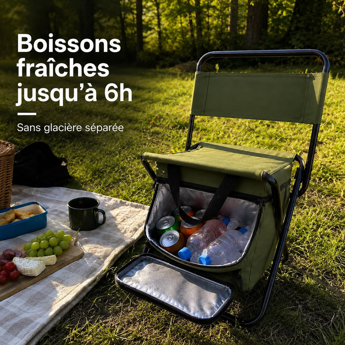 Summit - La chaise qui garde aussi tes boissons au frais