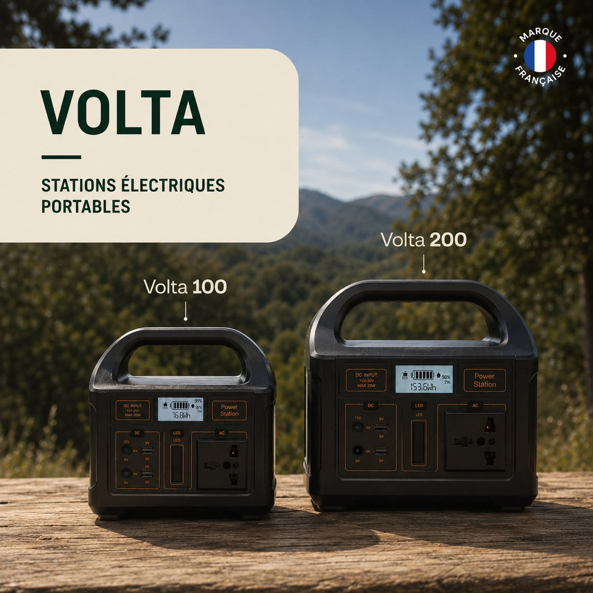 Volta (100W & 200W) - Station Électrique Nomade