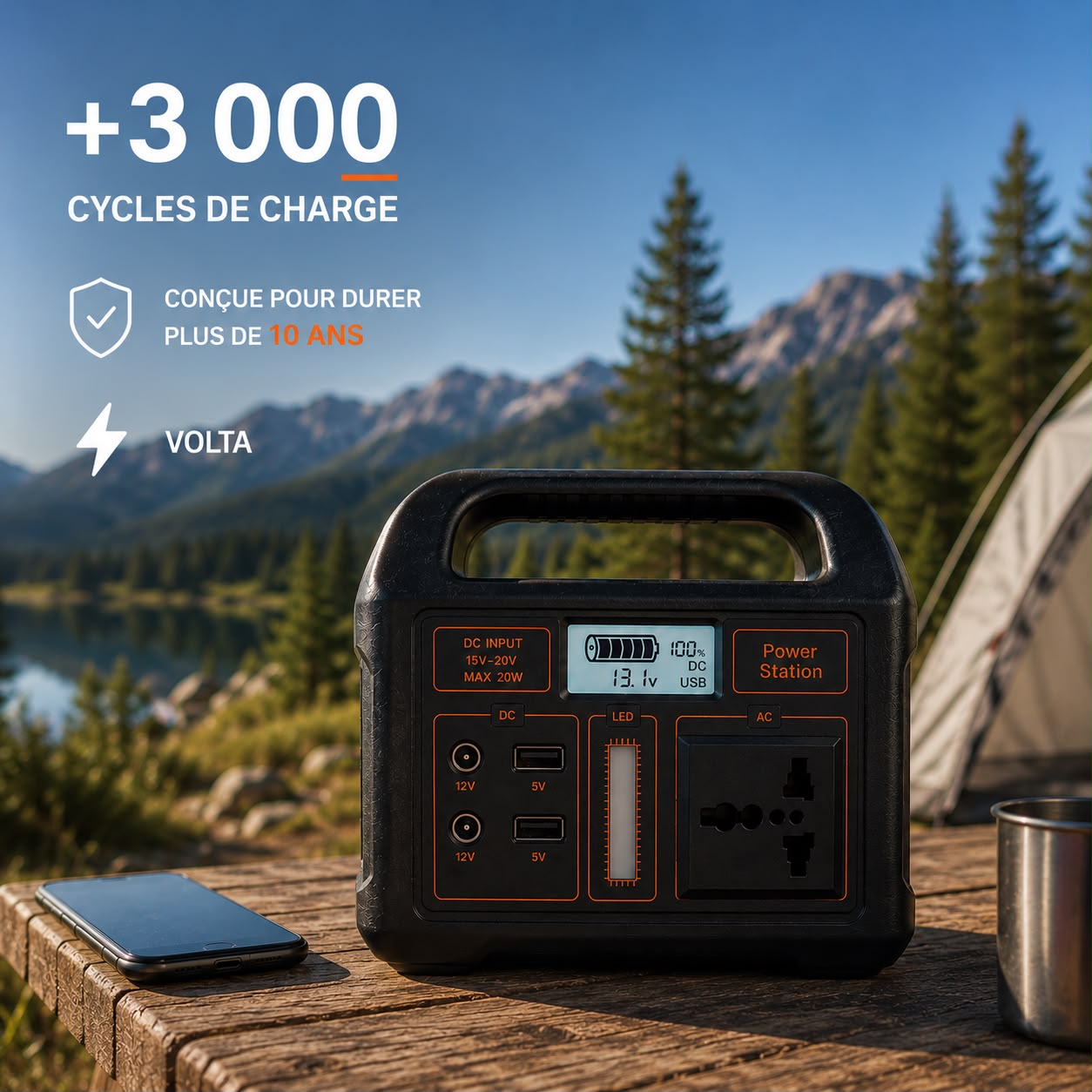 Volta (100W & 200W) - Station Électrique Nomade