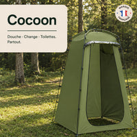 Cocoon - Douche, change, toilettes. Ton espace privé, partout.