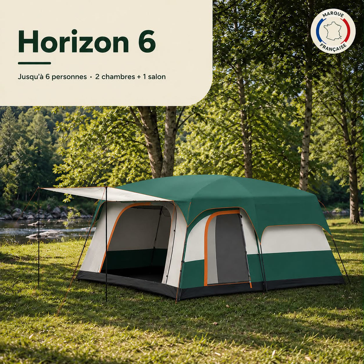 Horizon 6 - La tente qui ne rétrécit pas quand la famille grandit